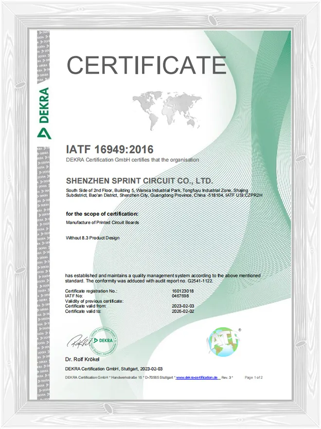 주요 PCB 인증: IATF16949, UL, IPC, RoHS 및 ISO9001 개요
